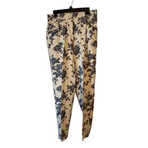 Vintage Floral Linen Slacks 14